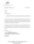Carta ejecutoria de la licencia 